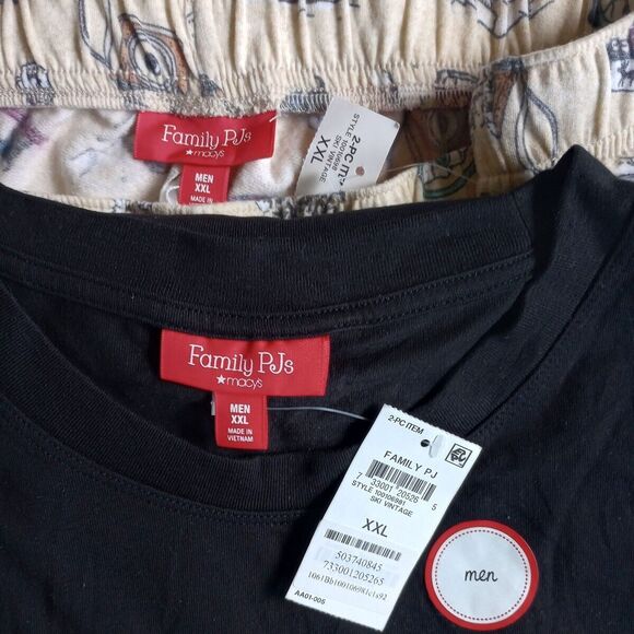 *50off3* NWT Family Pajamas Snow Day PJs Set XXL 2XL Cotton Blend Ski Vintage - Picture 2 of 5